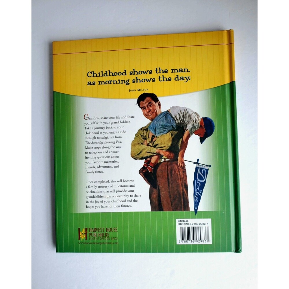 Saturday Evening Post Grandpas Memories Of Growing Up New Keepsake Journal Book - Picture 2 of 9